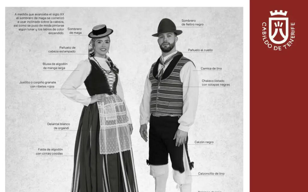 La Carpeta de Láminas de la Indumentaria Tradicional de Canarias 2026 rescata los primeros trajes típicos de Tenerife